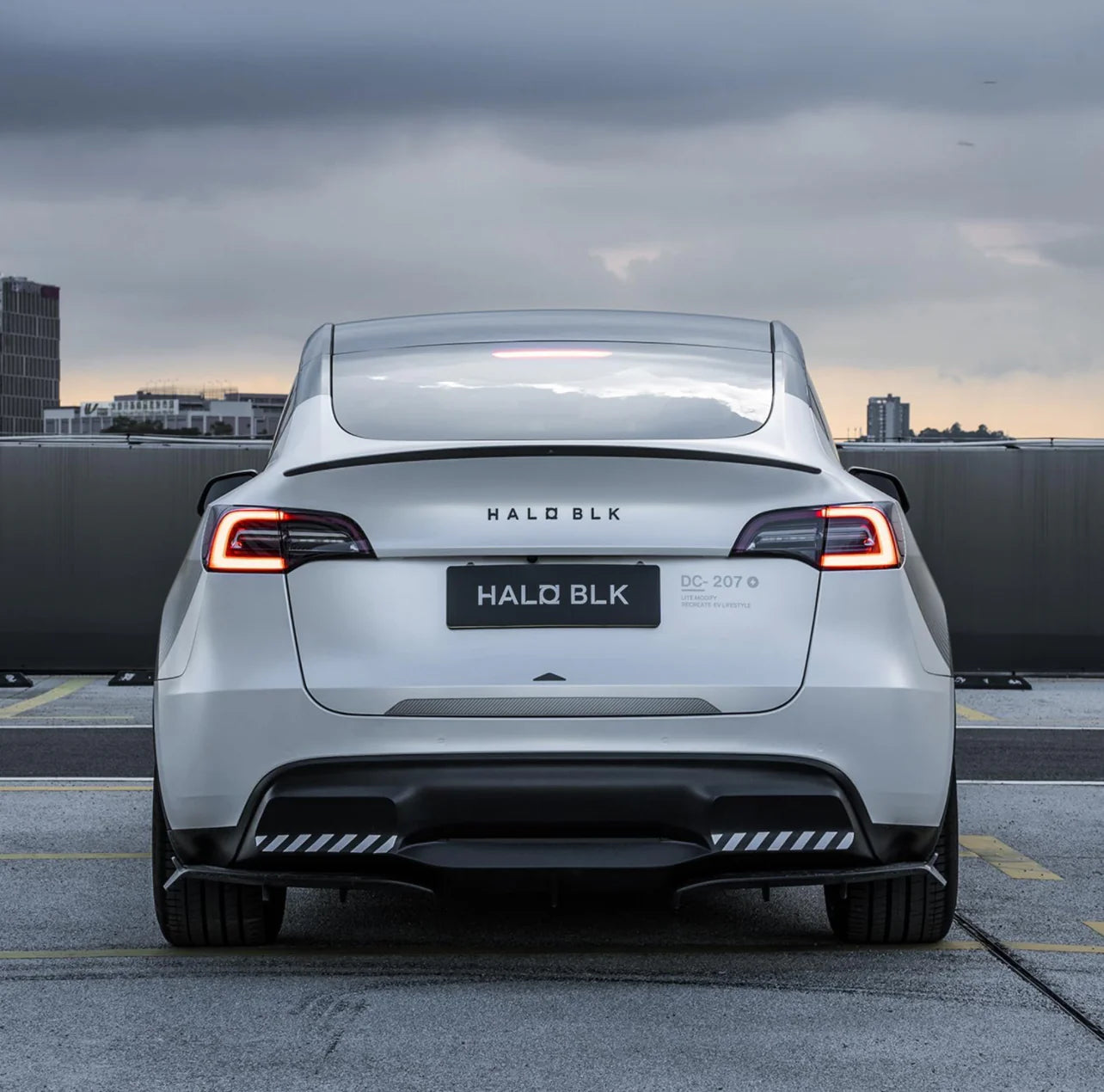 جناح خلفي من ألياف الكربون عالي الأداء من HALOBLK مصمم لسيارة Tesla Model Y (2024 2023 2022 2021 2020)، جناح خلفي خفيف الوزن من ألياف الكربون الأصلية 3K (لمسة نهائية غير لامعة) 